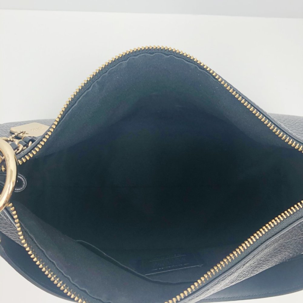 Coach Mixed Leather Shoulder Bag - Picture 7 of 11